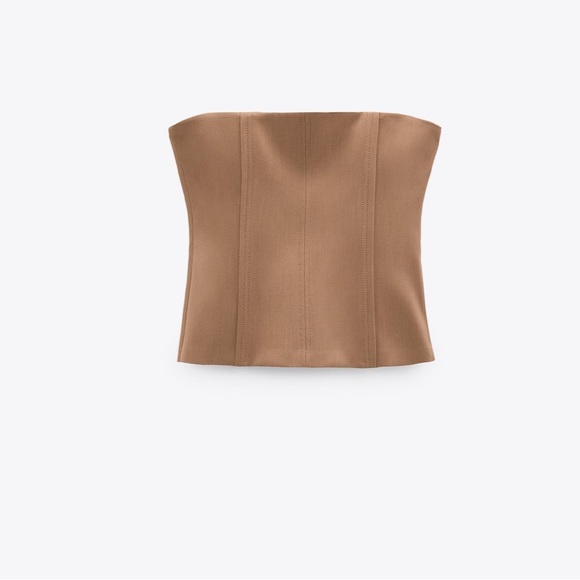 ZARA | NEW | Seamed bustier top | Blogger's Favorite - Picture 6 of 7